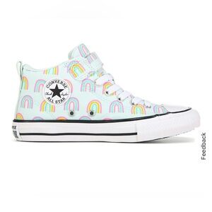 Kids converse chuck taylor all star light blue rainbow size 10.5 new